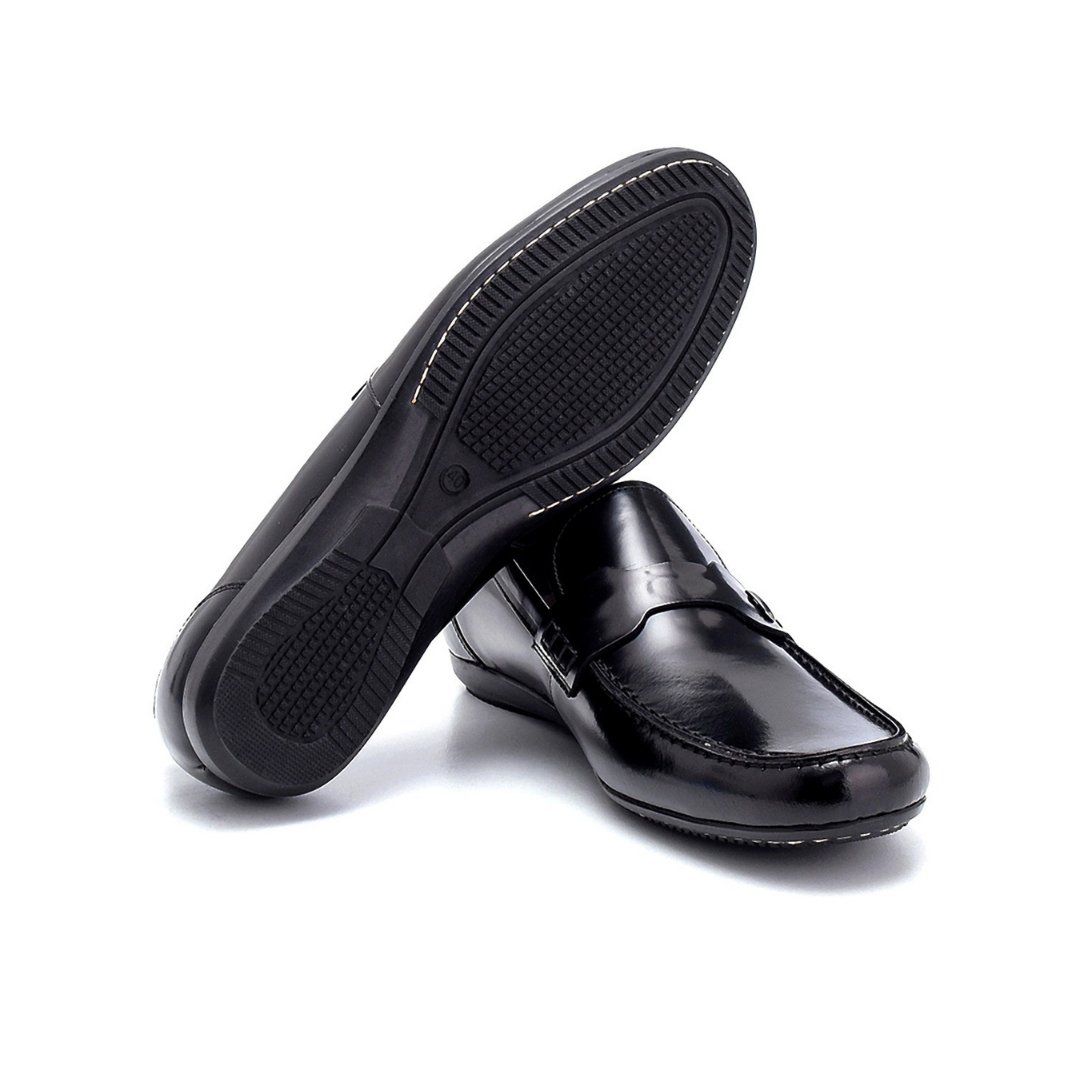 Black Men Leather Loafer