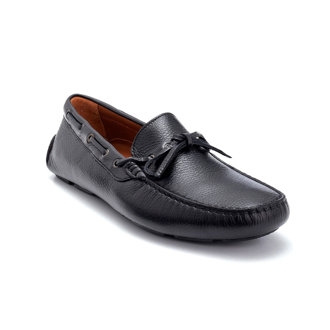 Black Men Leather Classic Loafer