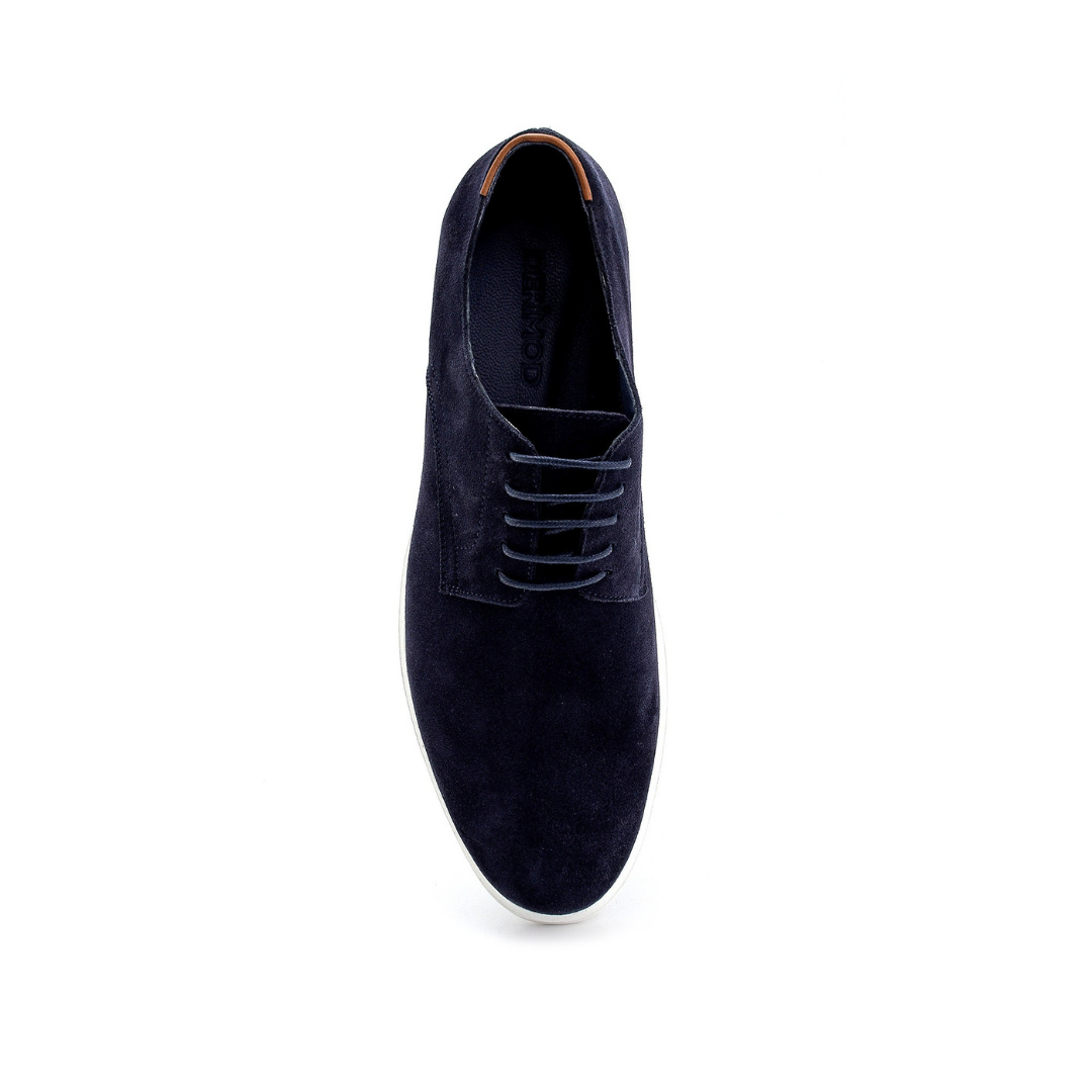 Navy Blue Men Suede Classic Shoe